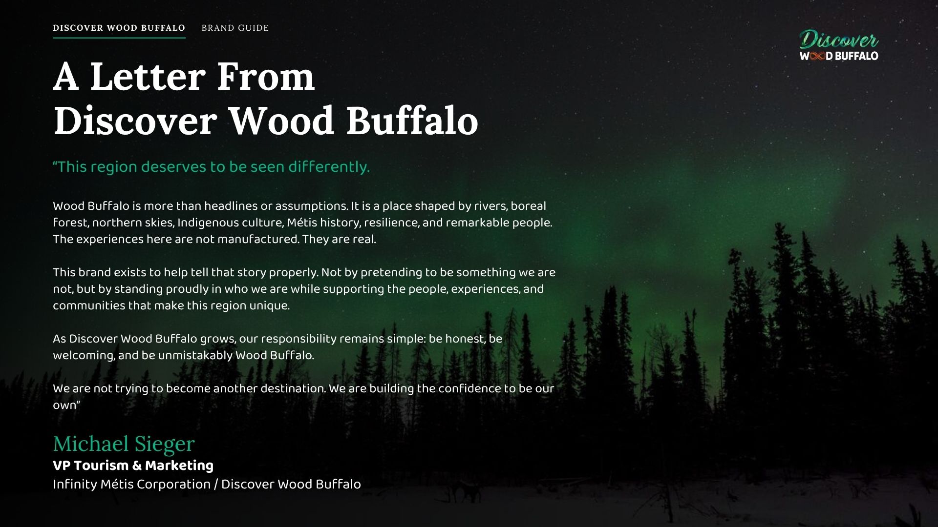 Pg 2 Discover Wood Buffalo Brand Guide