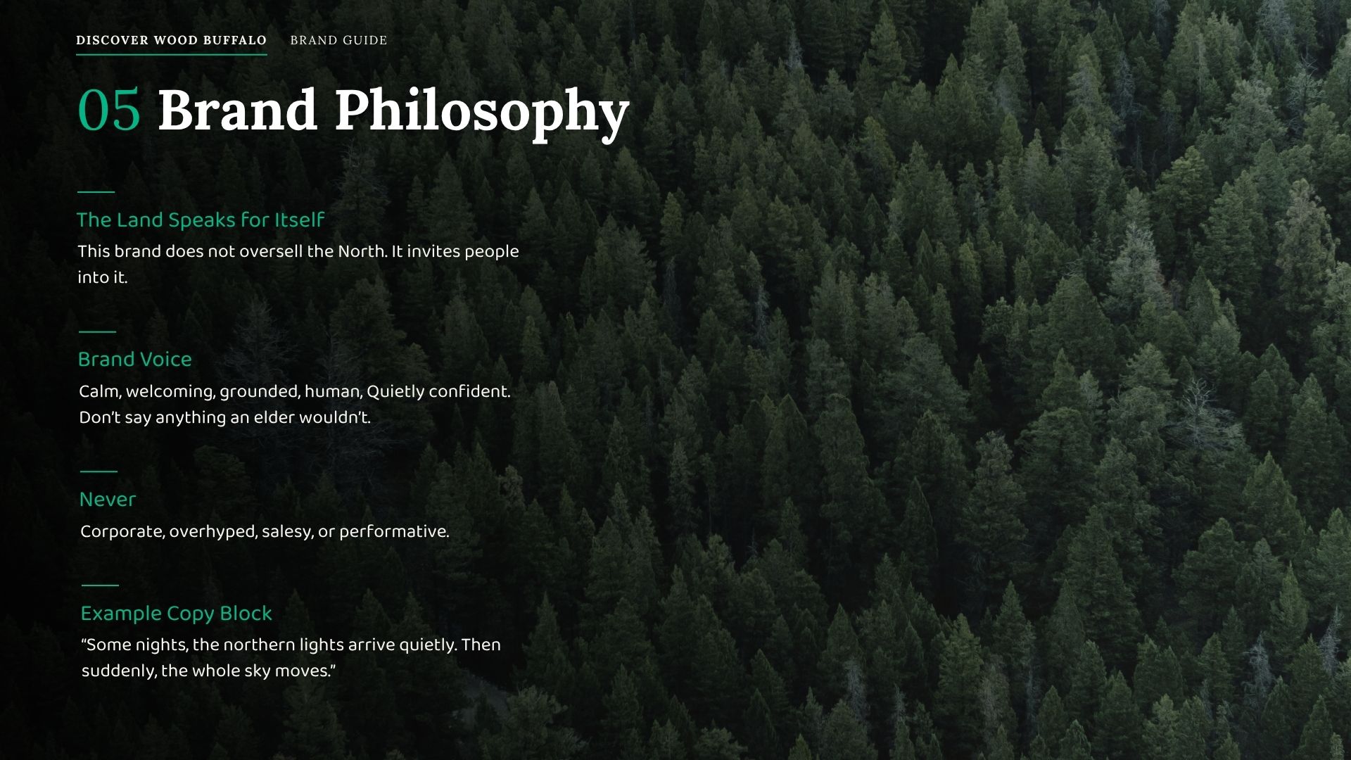Pg 7 Discover Wood Buffalo Brand Guide